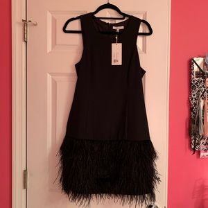 Lucy Paris Feather Shift Dress